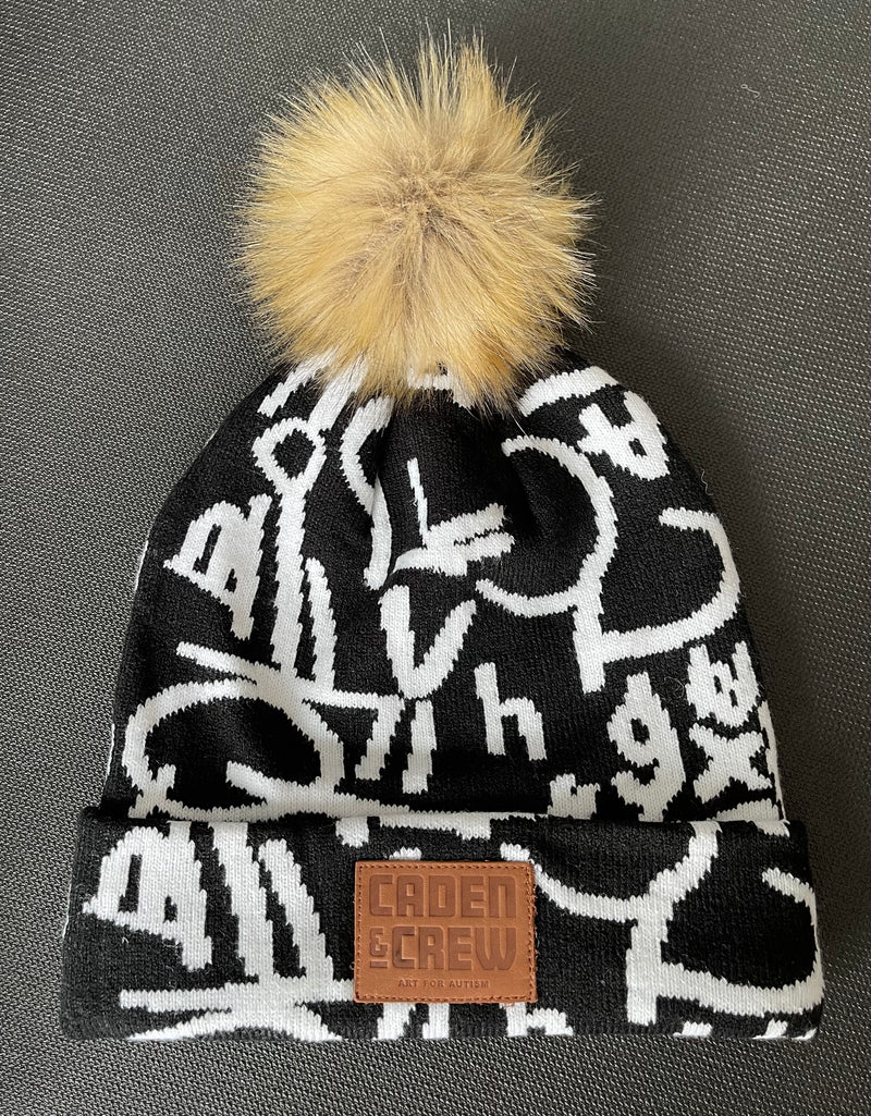 Alphabet Beanie with Pom